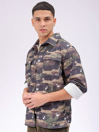 The Indian Garage Co Men Cutaway Collar Abstract Printed Casual Shirt