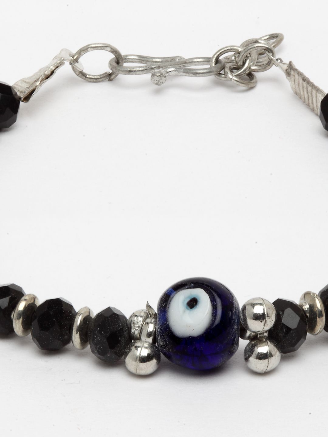Anouk Silver-Plated Artificial Stones Link Bracelet