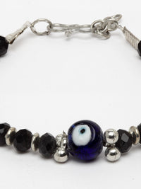 Anouk Silver-Plated Artificial Stones Link Bracelet