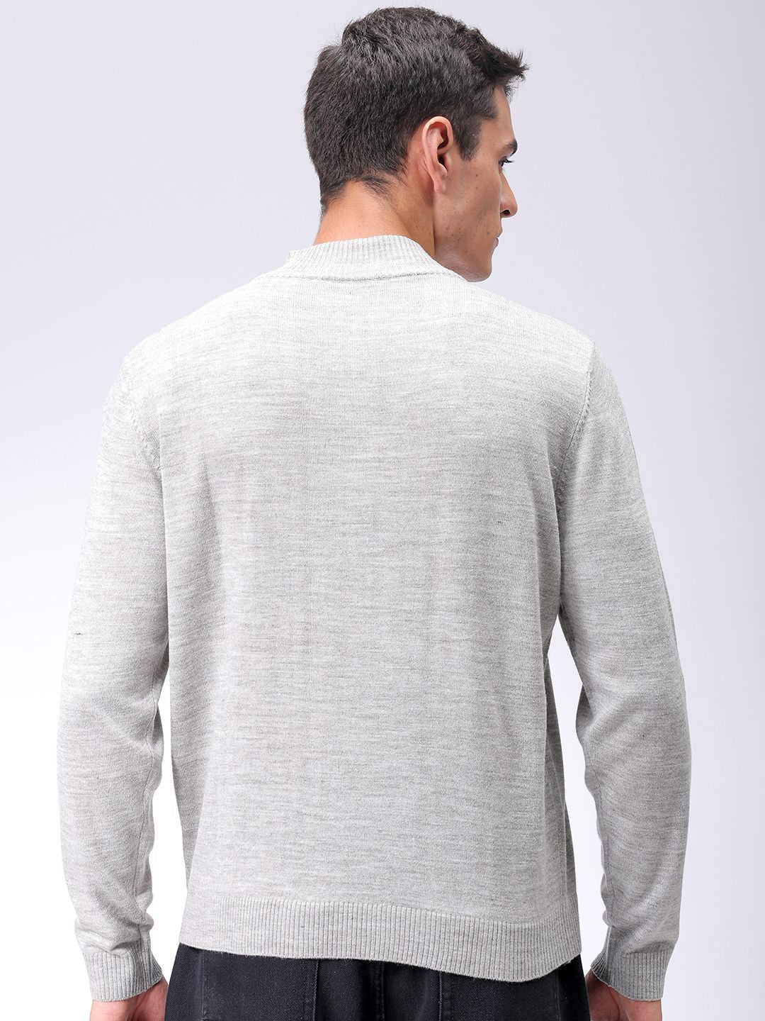 The Indian Garage Co Men Solid Turtle Neck Sweater