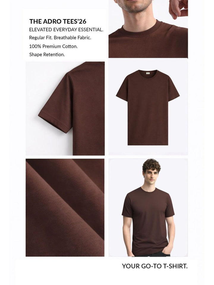 ADRO Men Typography Printed T-shirt