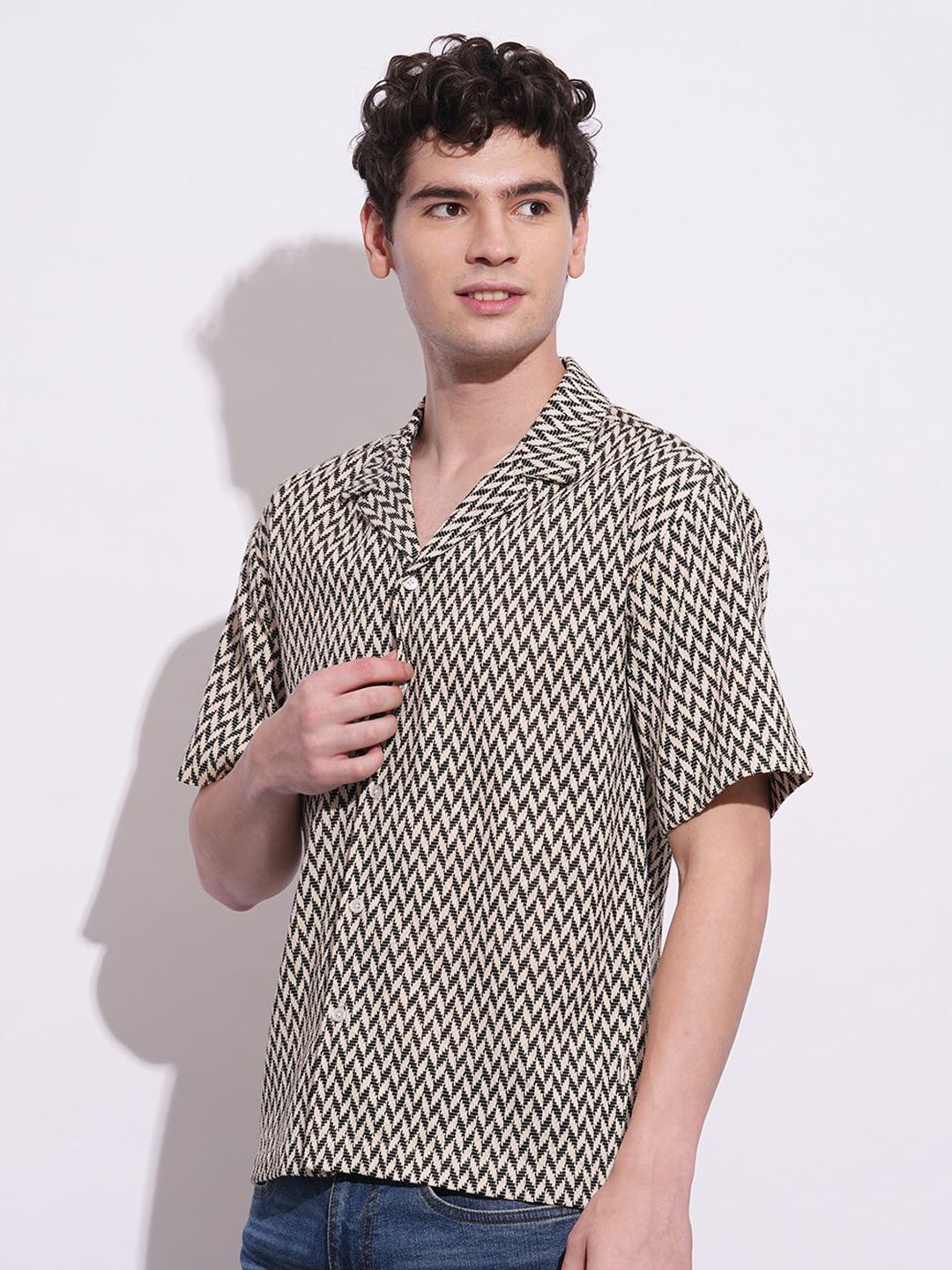 Being Human Men Classic Opaque Printed Casual Shirt