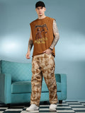 Eszett Men Printed Cargos Trousers