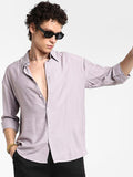 Campus Sutra Men Comfort Spread Collar Solid Casual Shirt