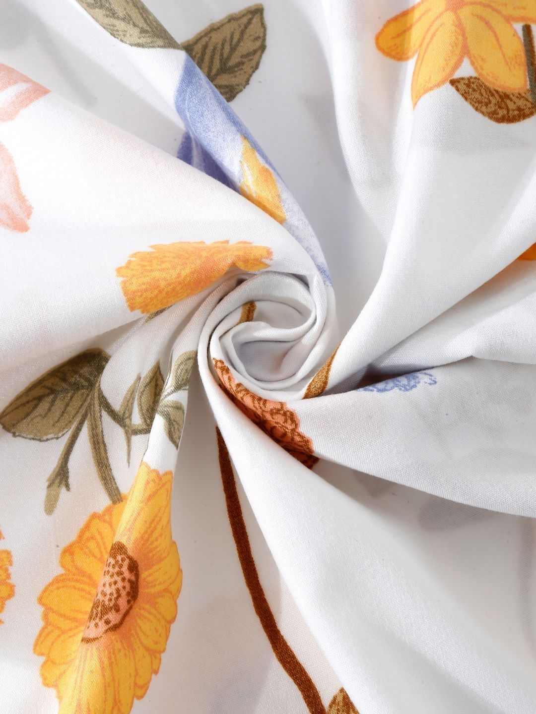 Myntra Elegant Homes White 300 TC Dilengkapi Cadar King dengan 2 Sarung Bantal-250X220 cm