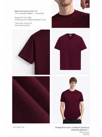 ADRO Lelaki Grafik Bercetak Leher Bulat Lengan Biasa Kapas T-shirt