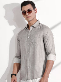 Thomas Scott Men Classic Slim Fit Opaque Casual Shirt