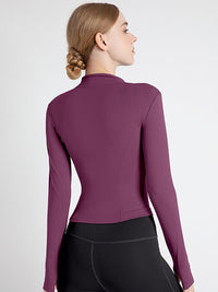 HRX by Hrithik Roshan Women High Neck Sports Sweatshirts With Zip Detail