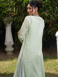 House of Chikankari Women Ethnic Motifs Embroidered Chikankari Indie Prints Kurta