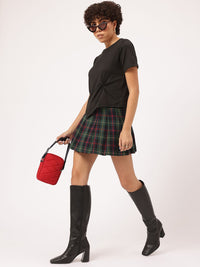 DressBerry Classic Elegance Gathered Detail Asymmetric Hem T-shirt