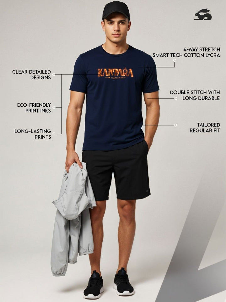 ADRO Men Typography Printed T-shirt