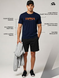 ADRO Men Typography Printed T-shirt
