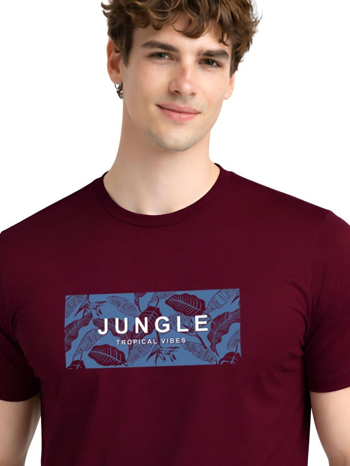 ADRO Men Printed Tropical T-shirt