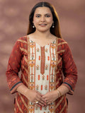 Mamicha Floral Printed Kurta With Palazzos & Dupatta