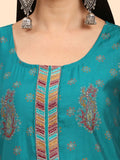 Mamicha Women Floral Printed Regular Pure Cotton Kurta with Palazzos & With Dupatta