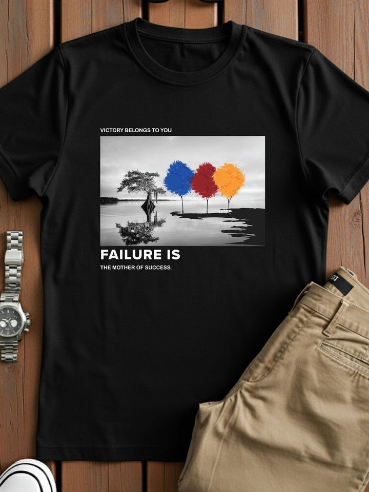 ADRO Graphic Printed Short Sleeves Cotton Regular Fit T-shirt