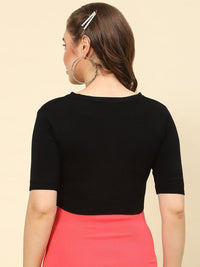 Monte Carlo Women Woollen Crop Cardigan
