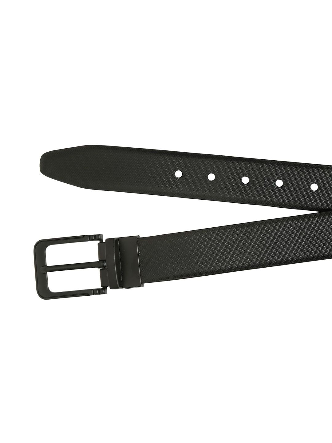 Teakwood Leathers Men Textured Leather Reversible Formal Belt