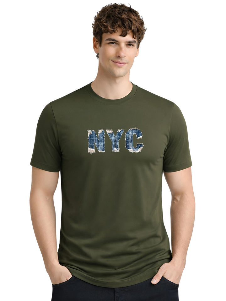 ADRO Men Typography Printed T-shirt