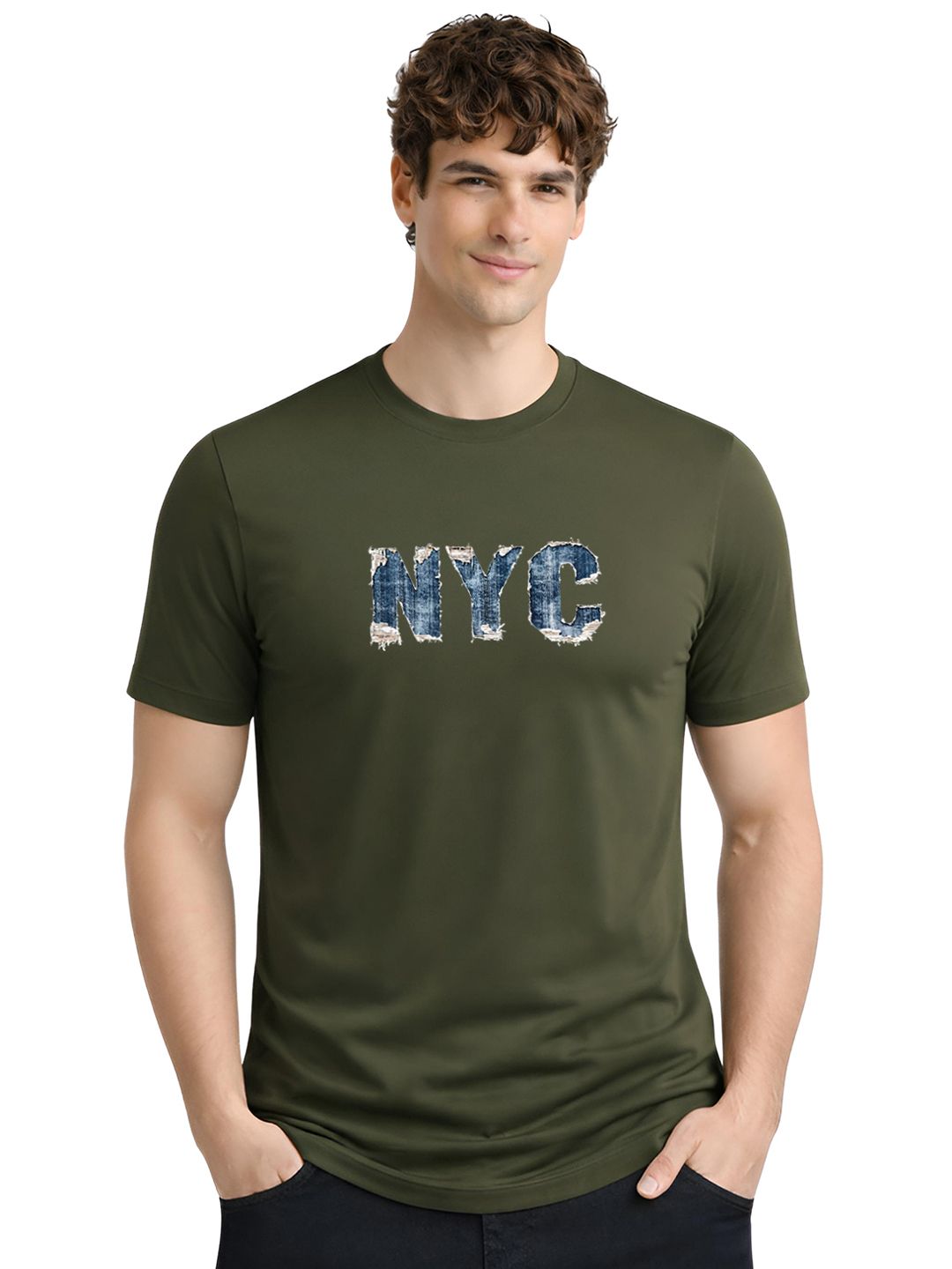 ADRO Men Typography Printed T-shirt