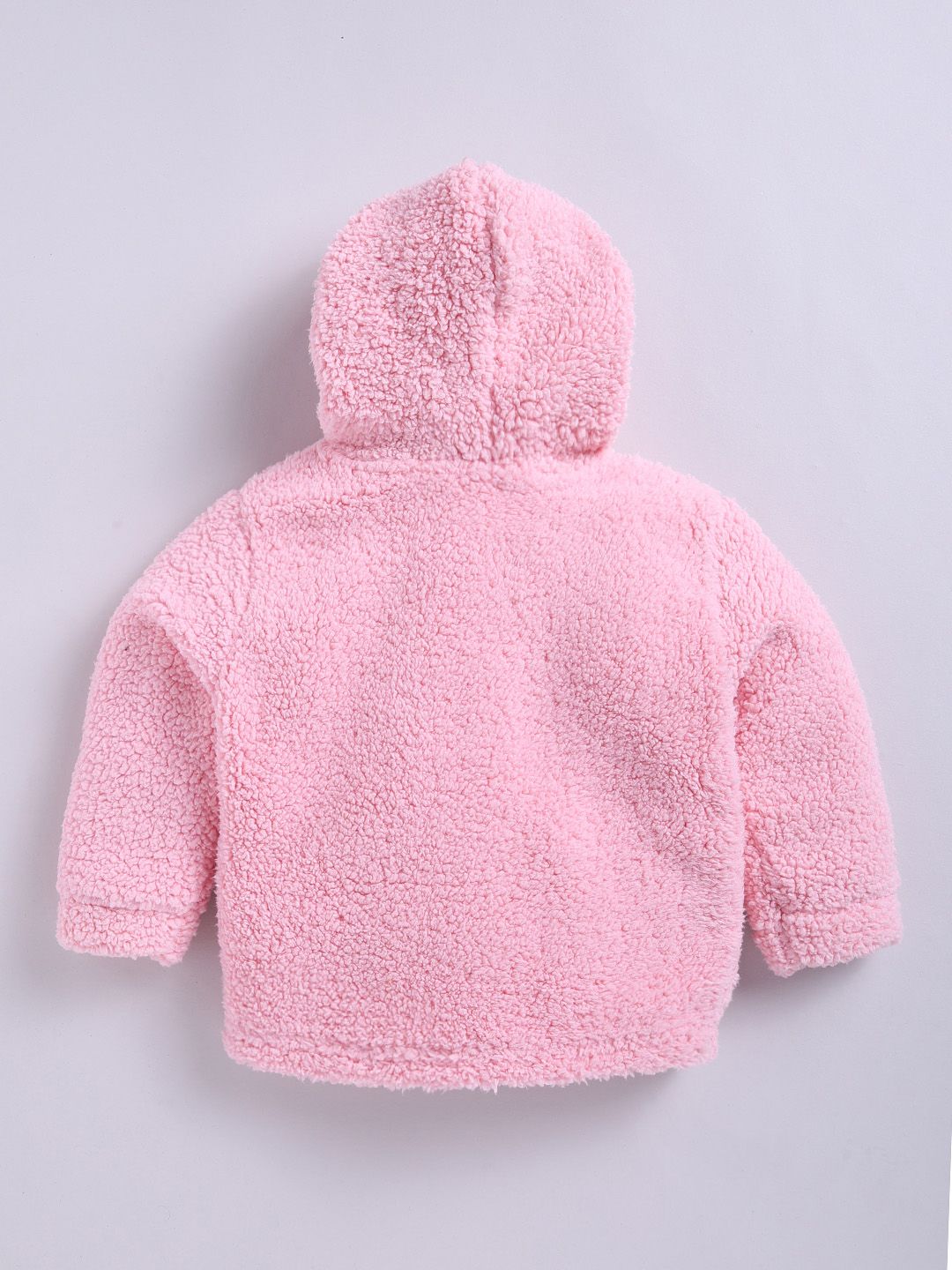 Moms Love Infant Girls Sherpa Finish Pure Cotton Hooded Tailored Jacket