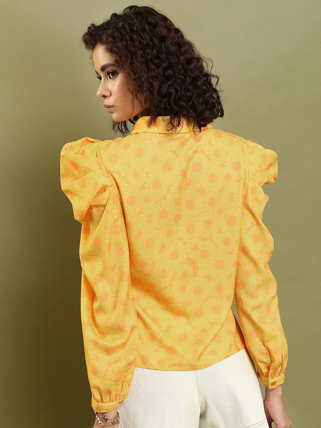 Tokyo Talkies Women Floral Print Shirt Style Top