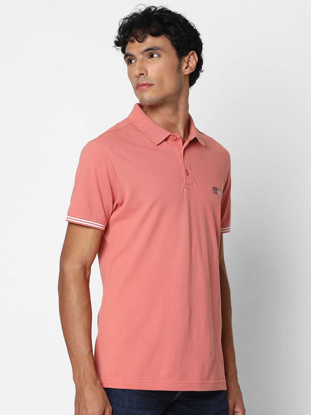 SPYKAR Polo Collar Cotton T-Shirt