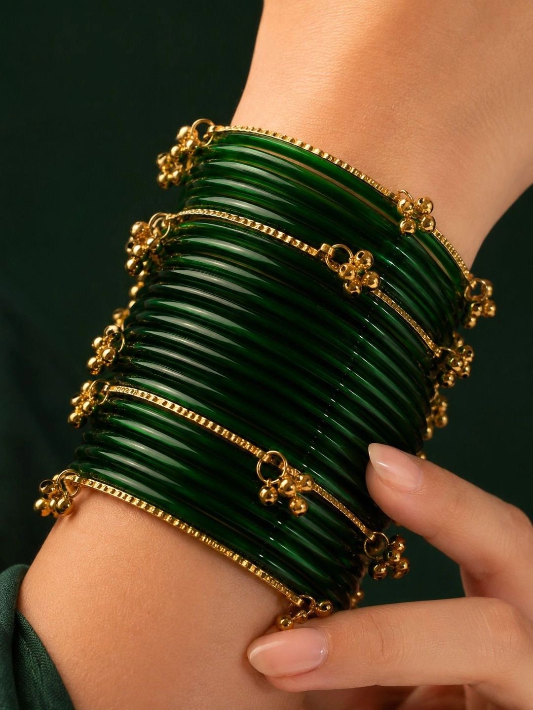 Set PANASH 28 Gelang Bersalut Emas