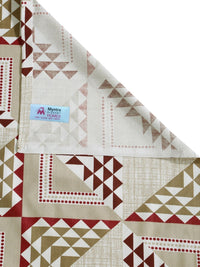 Myntra Elegant Homes Beige Geometric Cotton 400 TC King Bedsheet Set 2.50 m x 2.25 m