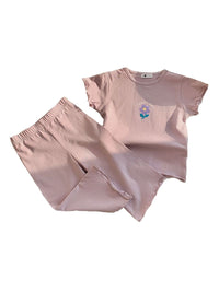 YK Girls Printed Top With Trousers