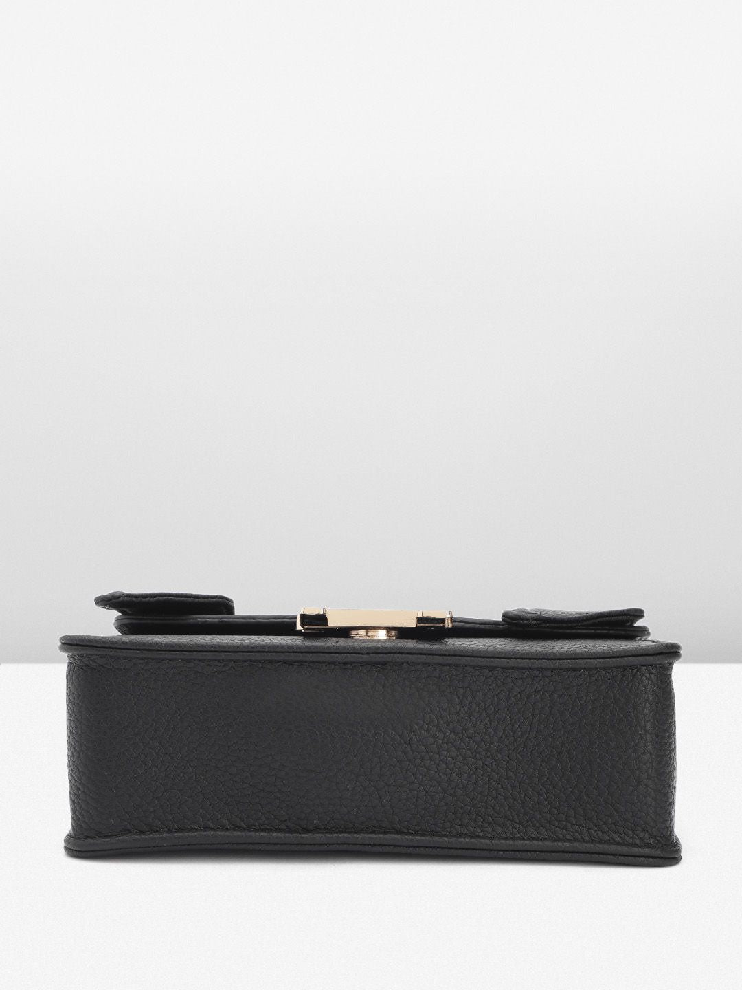 DressBerry Brand Logo Embossed Textured Satchel