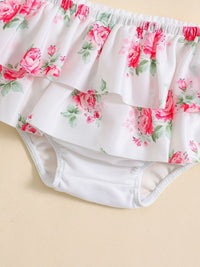 YK Girls Printed Swimset