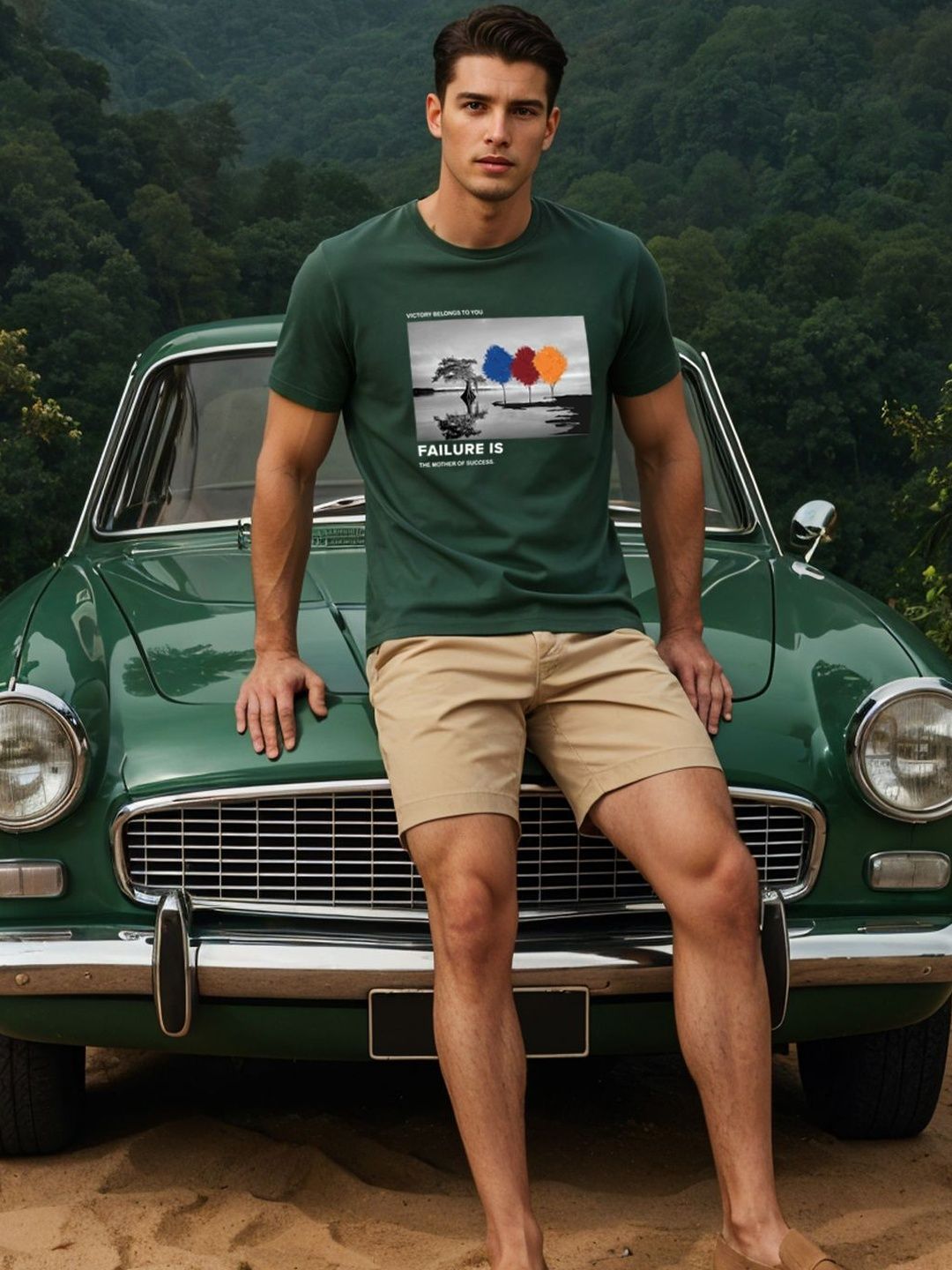 ADRO Men Printed T-shirt