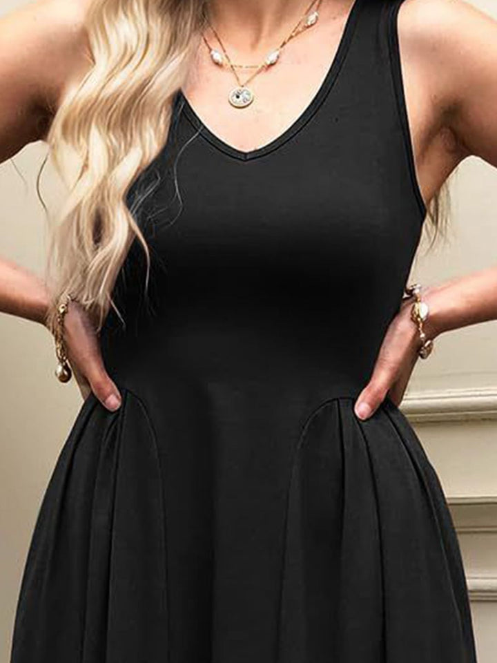 DressBerry Women Solid A-Line Midi Dress