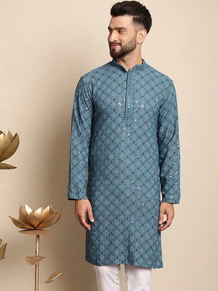 Kurta Kerja Benang Sulam Lelaki Anouk