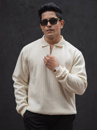 Powerlook Men Polo Collar Fleece Lined T-shirt