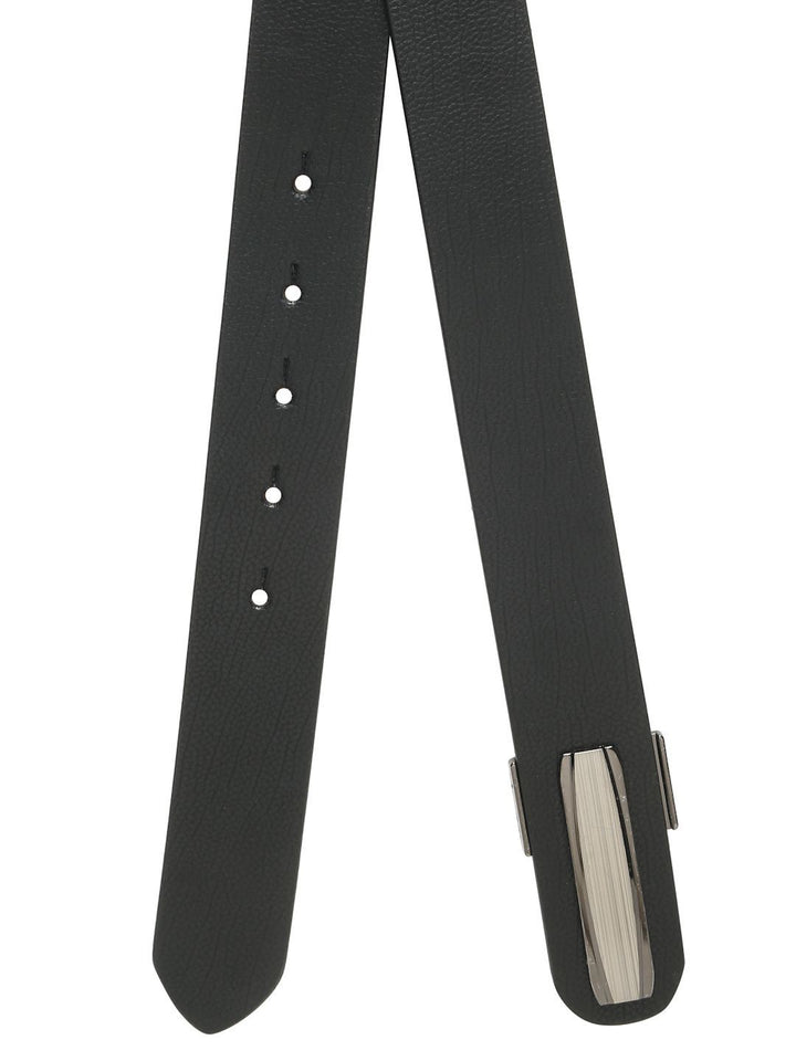 Teakwood Leathers Men Textured Leather Formal Belt
