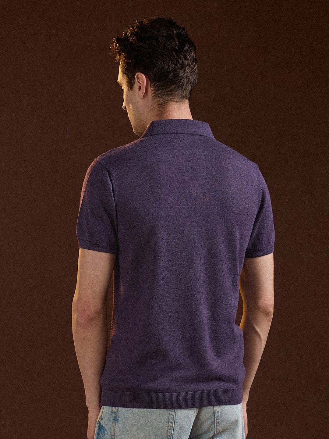 THE BEAR HOUSE Men Polo Collar Slim Fit T-shirt