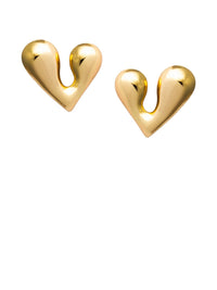 VOGUE PANASH Stainless Steel 18K Gold-Plated Contemporary Studs