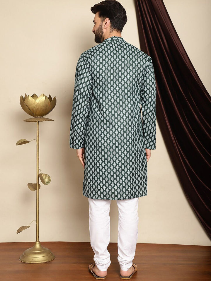 Anouk Ethnic Motifs Printed Kurta With Churidar