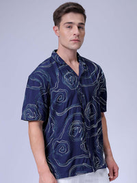 The Indian Garage Co Men Relaxed Fit Embroidery Resortwear Shirt