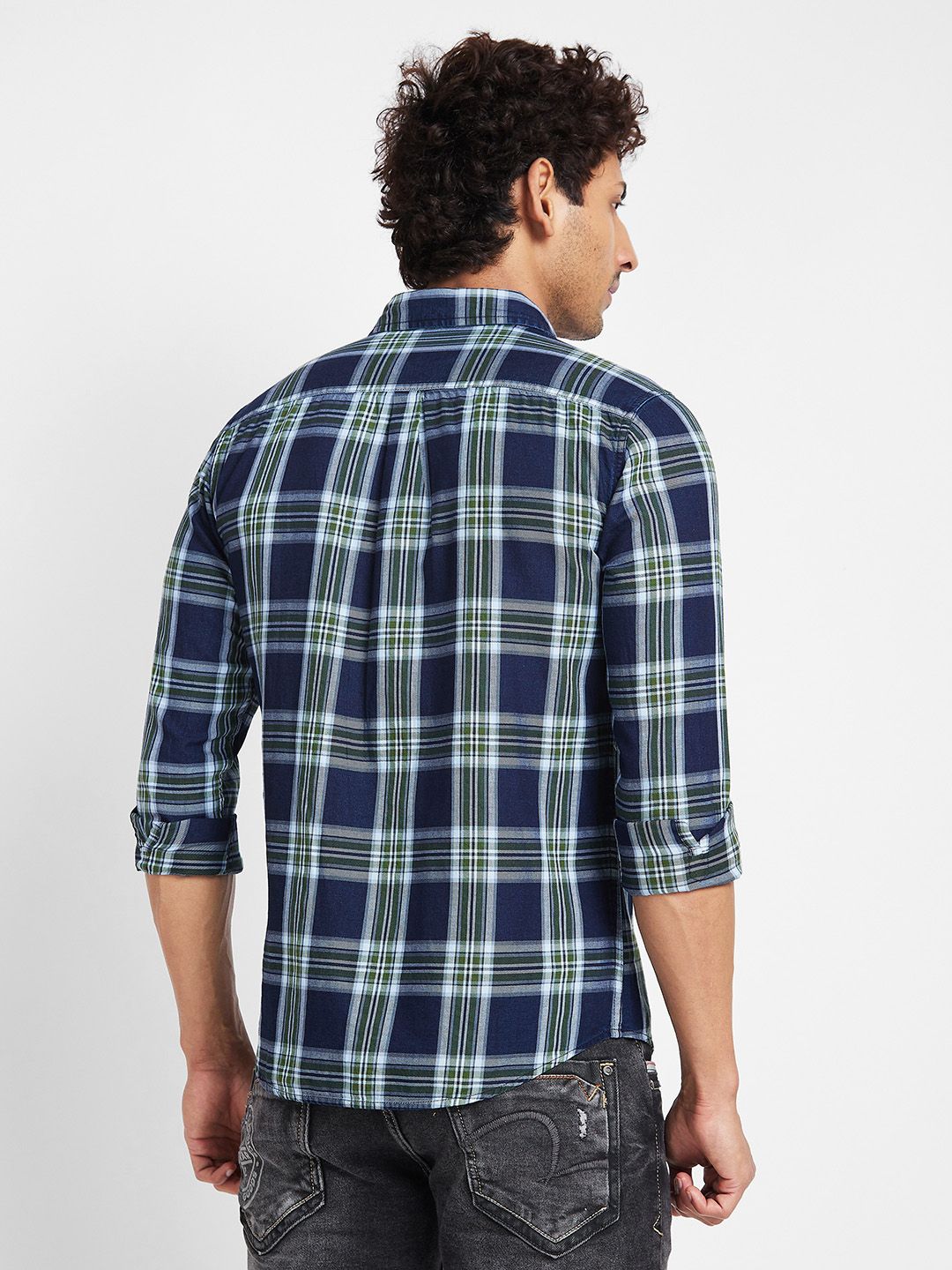 Being Human Classic Slim Fit Tartan Checks Casual Shirt