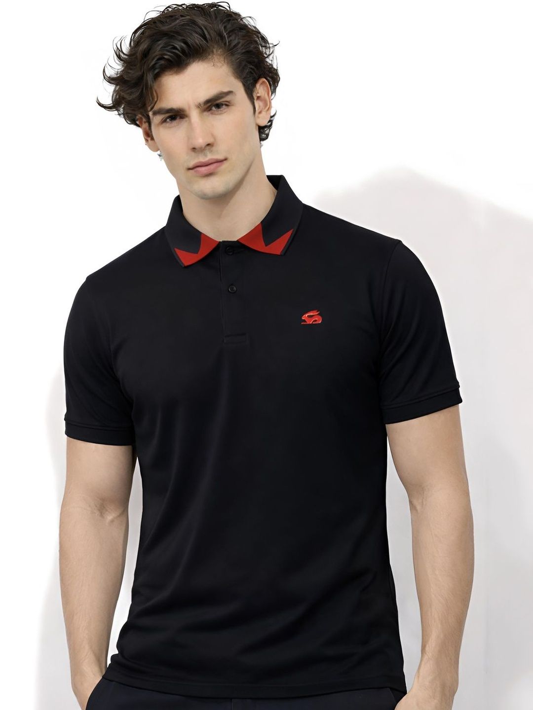 ADRO Men Polo Collar T-shirt