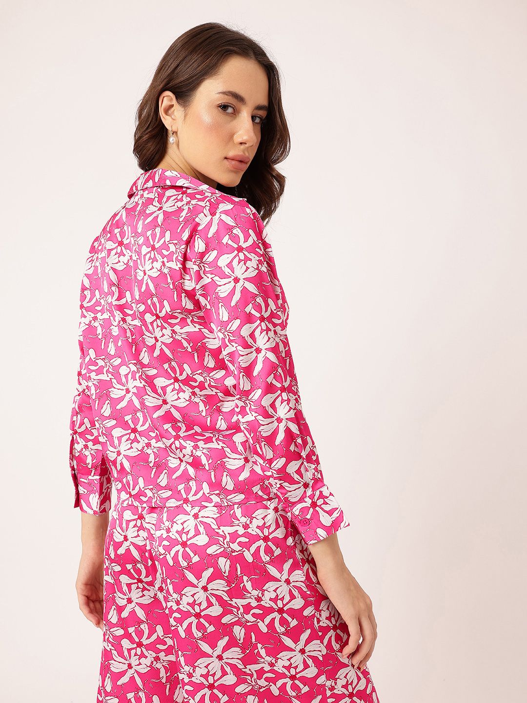 DressBerry Floral Garden Party Tie-Up Hem Shirt