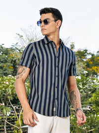 Thomas Scott Striped Premium Slim Fit Casual Shirt