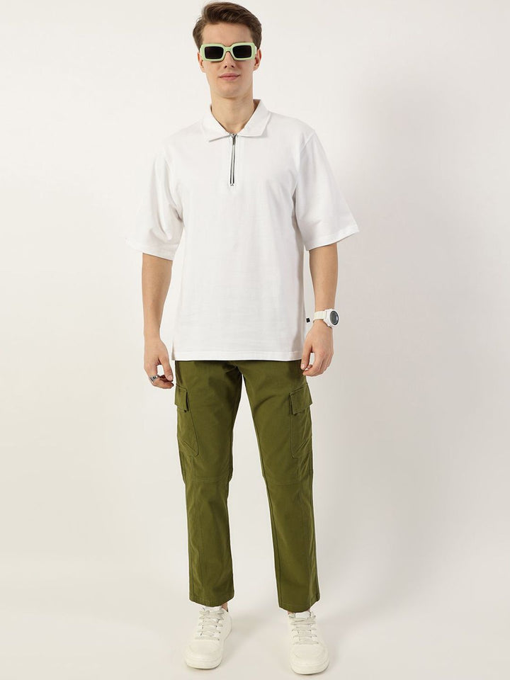 Thomas Scott Men Smart Easy Wash Cargos Trousers
