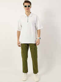 Thomas Scott Men Smart Easy Wash Cargos Trousers