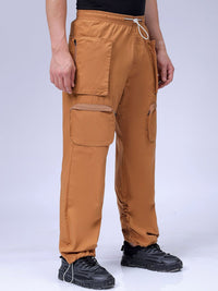 The Indian Garage Co Men Relaxed Fit Pure Cotton Utility Cargo Jogger