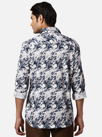 Park Avenue Men Spread Collar Abstract Printed Cotton Slim Fit Casual Shirt
