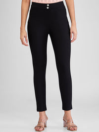 Spykar Women Skinny Fit High Rise Trousers